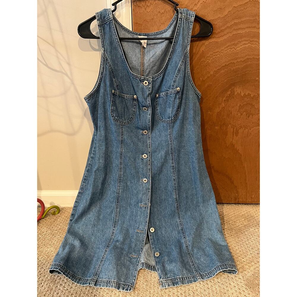 Vintage Denim Old Navy Button Dress